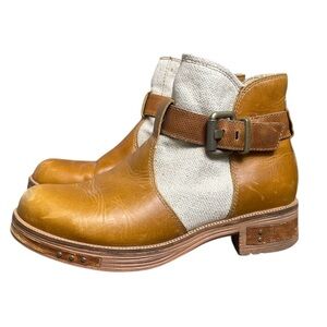 CATERPILLAR CAT Boots Gracylane Tan Camel Women's Buck Western Ankle Boots Sz 7